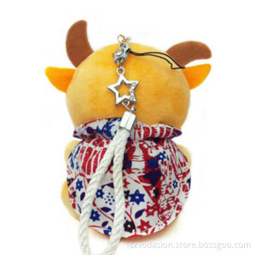 Golden Color Wholesale Power Bank, 5,200mAh with New Fashion Cartoon Design